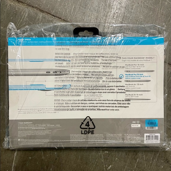 SPECK: SMARTSHELL MACBOOK PRO CASE 13-inch with & without Touch Bar & Touch ID - Picture 3 of 9